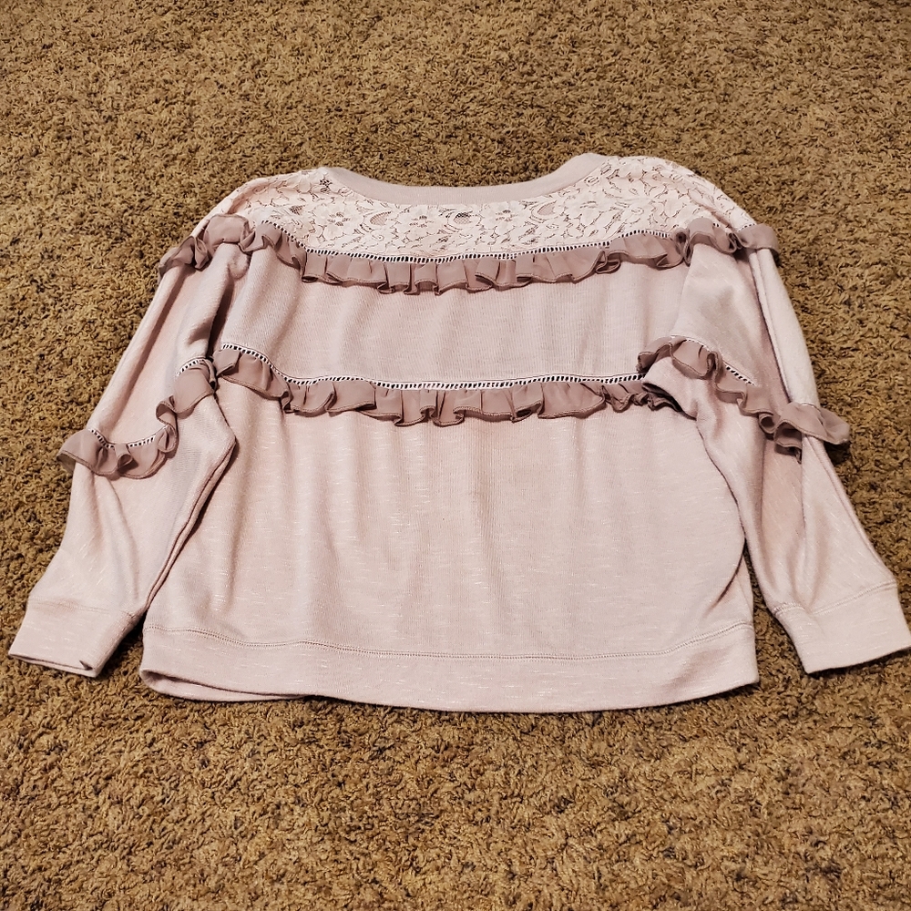 Love Sam Ruffled Pullover Sweater - Picture 9 of 9